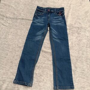 3/27$ kids blue denim jeans size 5-6 years